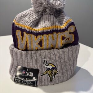 Minnesota Vikings New Era Purple and Yellow Knit Hat